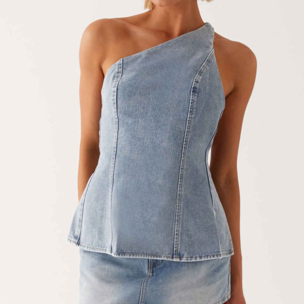 PepperMayo Denim Top